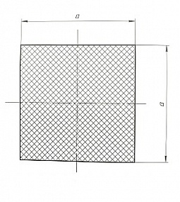 Шнур силиконовый квадратного сечения 18x18 мм