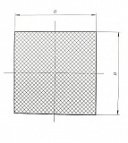 Шнур силиконовый прямоугольного сечения 12 мм x 8 мм